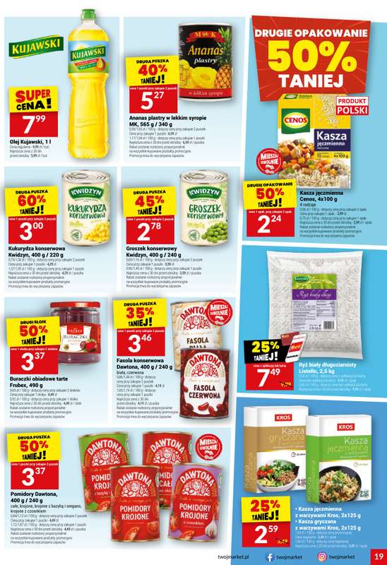 Twój Market - gazetka promocyjna Gazetka od środy 28.01 do wtorku 03.02 - strona 19