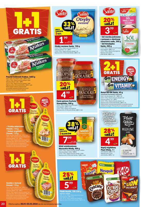 Twój Market - gazetka promocyjna Gazetka od środy 28.01 do wtorku 03.02 - strona 20