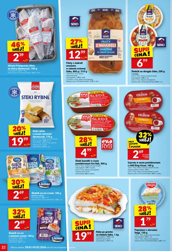 Twój Market - gazetka promocyjna Gazetka od środy 28.01 do wtorku 03.02 - strona 22