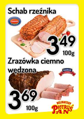 Delikatesy Piotruś Pan - gazetka promocyjna Plakaty promocyjne od środy 28.01 do środy 04.02
