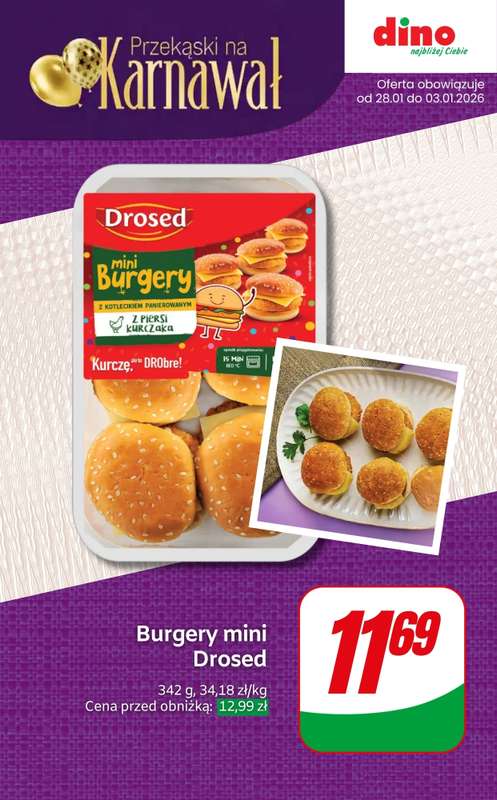 Dino - gazetka promocyjna Karnawałowe przekąski w SUPER cenach! od czwartku 29.01 do wtorku 03.02 - strona 6