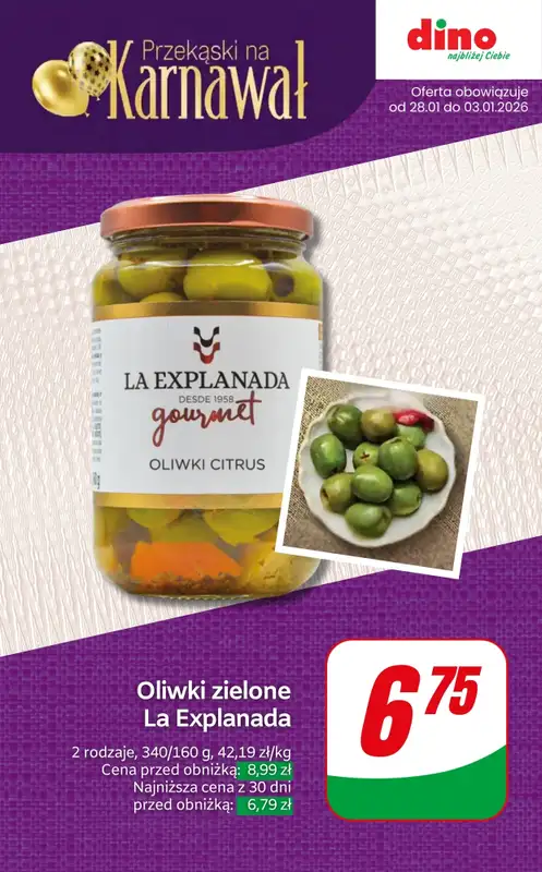 Dino - gazetka promocyjna Karnawałowe przekąski w SUPER cenach! od czwartku 29.01 do wtorku 03.02 - strona 7