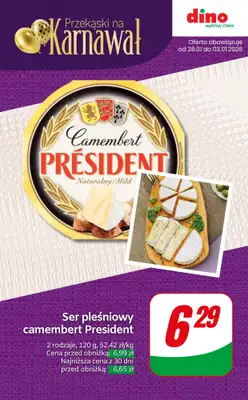 Dino - gazetka promocyjna Karnawałowe przekąski w SUPER cenach! od czwartku 29.01 do wtorku 03.02 - strona 5