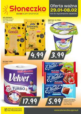Słoneczko - gazetka promocyjna Gazetka od czwartku 29.01 do niedzieli 08.02