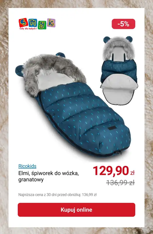 Smyk - gazetka promocyjna Do -25% na śpiworki i kocyki od środy 28.01 do poniedziałku 09.02 - strona 4