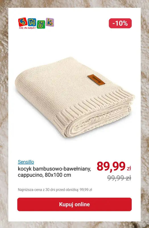 Smyk - gazetka promocyjna Do -25% na śpiworki i kocyki od środy 28.01 do poniedziałku 09.02 - strona 8