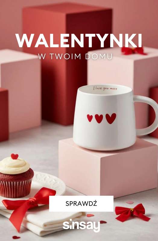 Sinsay - gazetka promocyjna Walentynki w Twoim domu od środy 28.01 