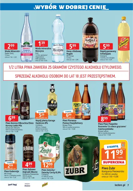 Leclerc - gazetka promocyjna Wybór w dobrej cenie od środy 28.01 do soboty 31.01 - strona 7