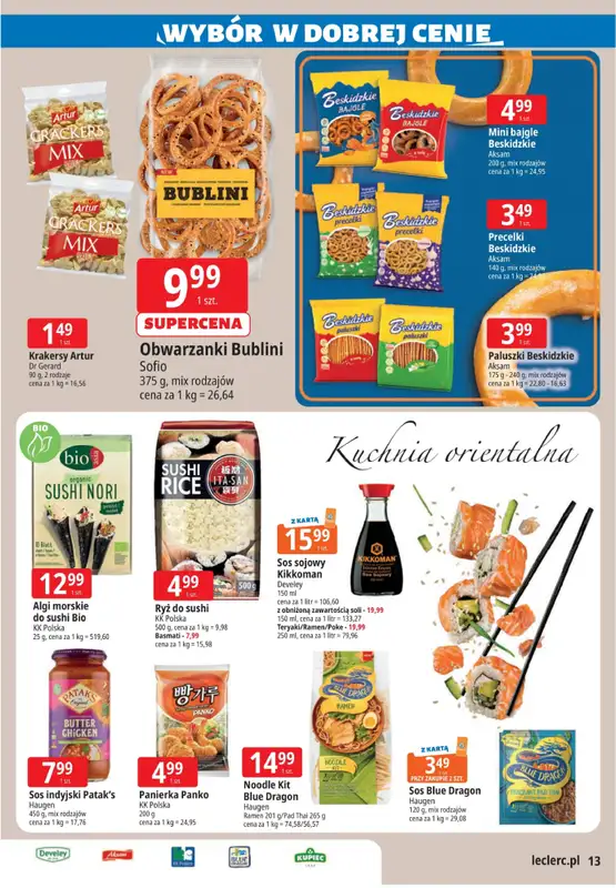 Leclerc - gazetka promocyjna Wybór w dobrej cenie od środy 28.01 do soboty 31.01 - strona 13