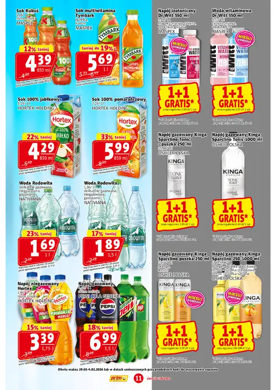 Prim Market - gazetka promocyjna Gazetka od czwartku 29.01 do środy 04.02 - strona 11