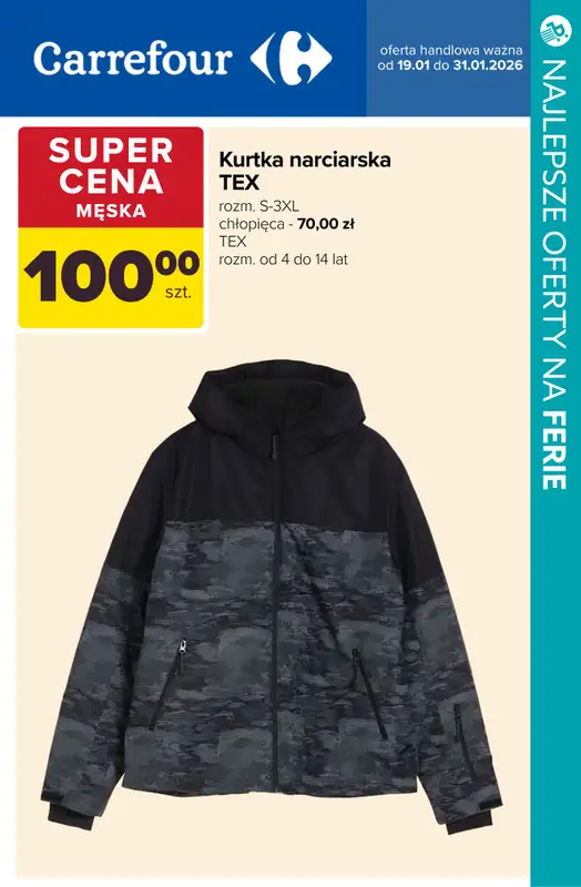 BEST SALE - gazetka promocyjna Najlepsze oferty na FERIE - odzież, akcesoria, czas wolny od środy 28.01 do soboty 31.01 - strona 5