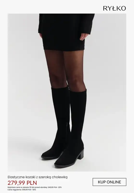 Ryłko - gazetka promocyjna Kozaki z SZEROKĄ CHOLWEKĄ - promocje od środy 28.01 do środy 04.02 - strona 9