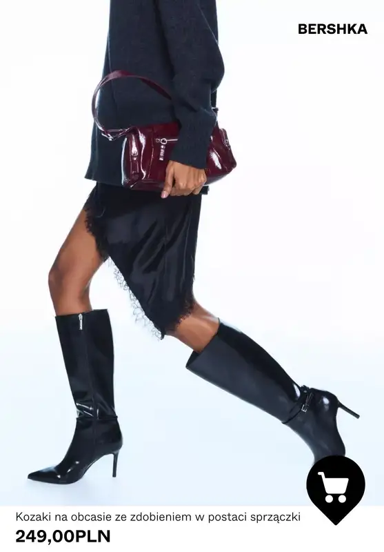 Bershka - gazetka promocyjna Kozaki z SZEROKĄ CHOLWEKĄ od środy 28.01  - strona 6