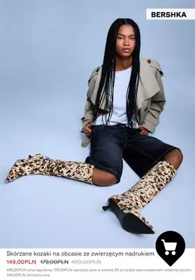 Bershka - gazetka promocyjna Kozaki z SZEROKĄ CHOLWEKĄ od środy 28.01  - strona 9