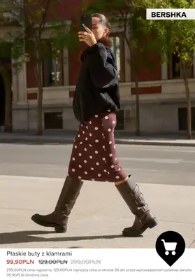 Bershka - gazetka promocyjna Kozaki z SZEROKĄ CHOLWEKĄ od środy 28.01  - strona 10