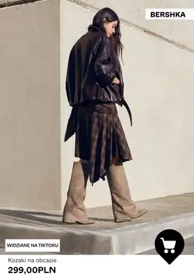 Bershka - gazetka promocyjna Kozaki z SZEROKĄ CHOLWEKĄ od środy 28.01  - strona 2