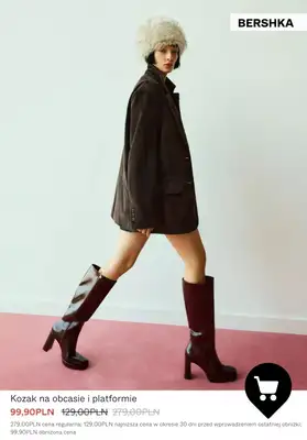 Bershka - gazetka promocyjna Kozaki z SZEROKĄ CHOLWEKĄ od środy 28.01  - strona 8