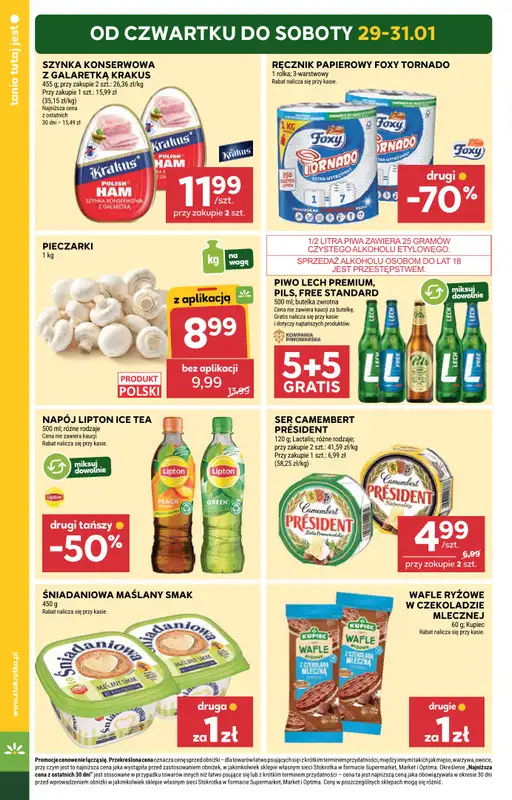 Stokrotka - gazetka promocyjna Gazetka Supermarket od czwartku 29.01 do środy 04.02 - strona 2