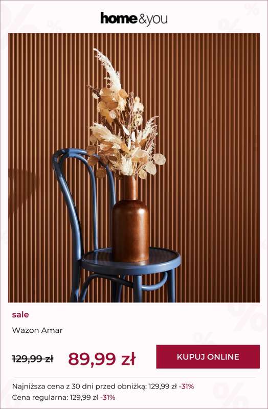 home&you - gazetka promocyjna SALE: dekoracje od środy 28.01 do czwartku 05.02 - strona 10