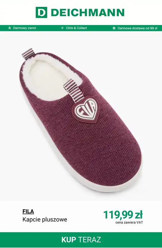 Deichmann - gazetka promocyjna Modny burgund od środy 28.01  - strona 11