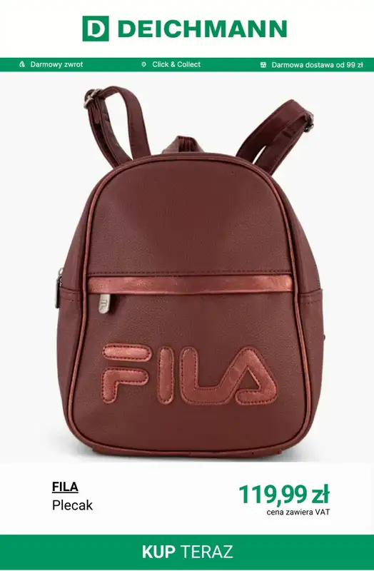 Deichmann - gazetka promocyjna Modny burgund od środy 28.01  - strona 8
