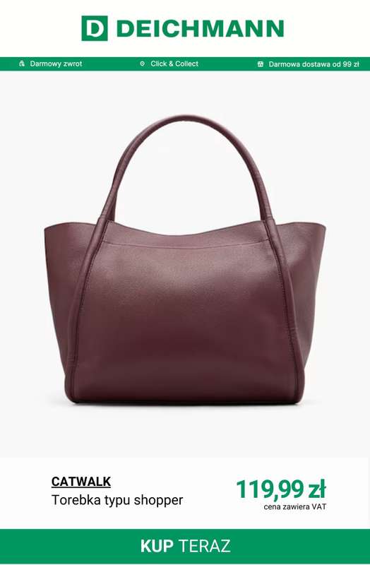 Deichmann - gazetka promocyjna Modny burgund od środy 28.01  - strona 4