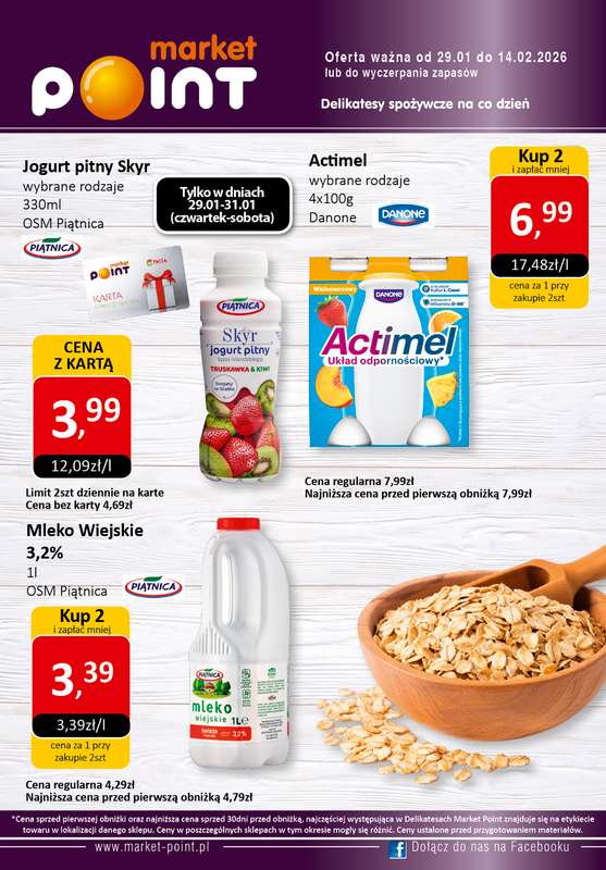 Market Point - gazetka promocyjna Gazetka od czwartku 29.01 do soboty 14.02