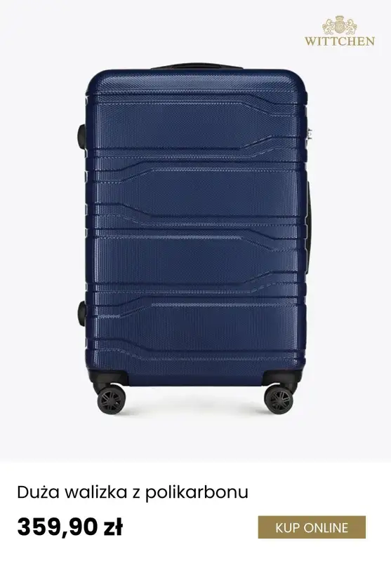 BEST SALE - gazetka promocyjna Wittchen | Walizki do 20% od środy 28.01  - strona 8