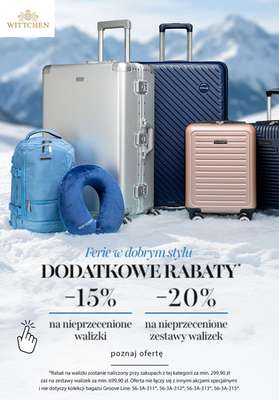 BEST SALE - gazetka promocyjna Wittchen | Walizki do 20% od środy 28.01 