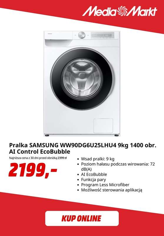 Media Markt - gazetka promocyjna -32% na wybrane produkty dużego AGD Samsung od środy 28.01 do soboty 31.01 - strona 4