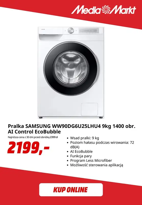 Media Markt - gazetka promocyjna -32% na wybrane produkty dużego AGD Samsung od środy 28.01 do soboty 31.01 - strona 4