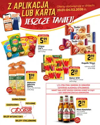 Społem Częstochowa - gazetka promocyjna Plakaty promocyjne od czwartku 29.01 do środy 04.02