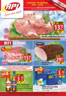 API Market - gazetka promocyjna Gazetka od środy 28.01 do wtorku 03.02