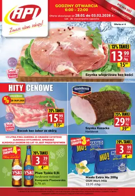 API Market - gazetka promocyjna Gazetka od środy 28.01 do wtorku 03.02