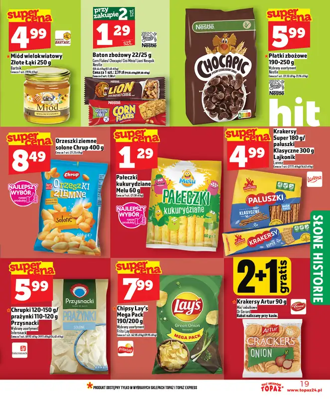 TOPAZ - gazetka promocyjna Nowa gazetka od czwartku, 05.02 od czwartku 05.02 do środy 11.02 - strona 19