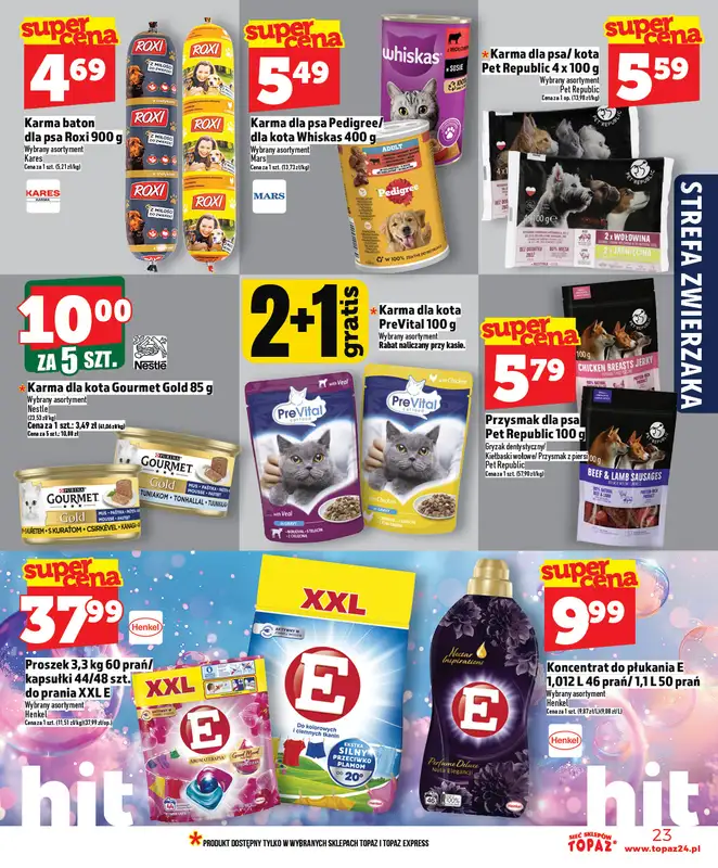 TOPAZ - gazetka promocyjna Nowa gazetka od czwartku, 05.02 od czwartku 05.02 do środy 11.02 - strona 23