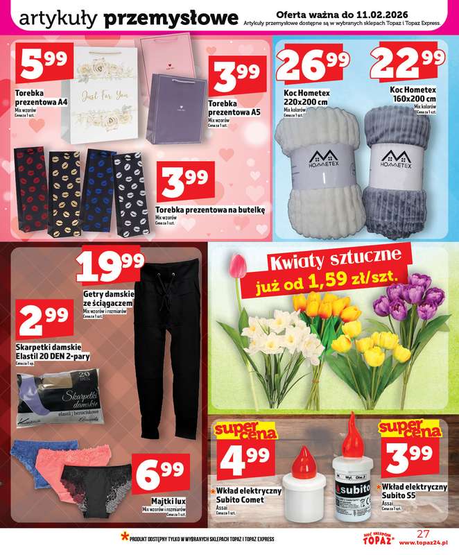 TOPAZ - gazetka promocyjna Nowa gazetka od czwartku, 05.02 od czwartku 05.02 do środy 11.02 - strona 27