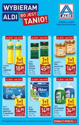 Aldi - gazetka promocyjna Wybrane produkty w super cenach Aldi! od czwartku 29.01 do soboty 31.01