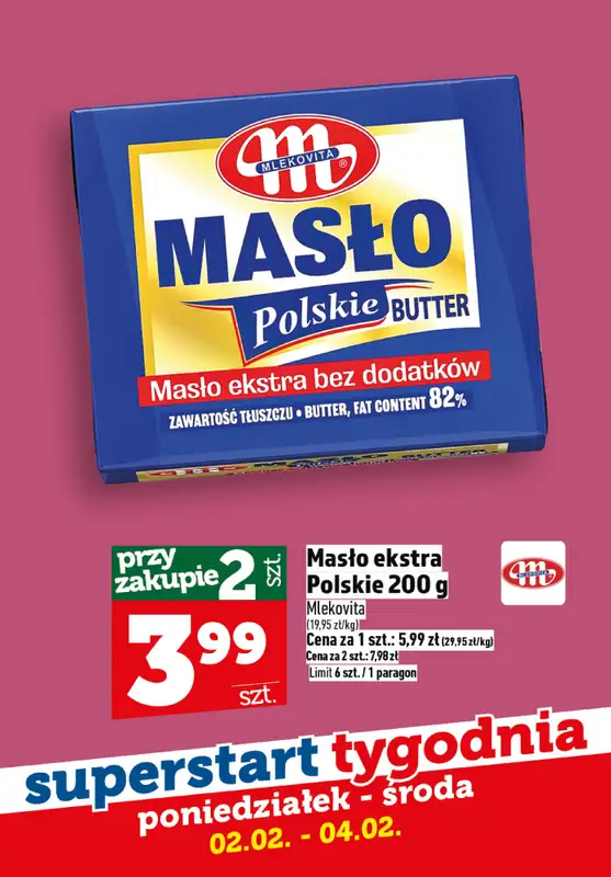 TOPAZ - gazetka promocyjna Superstart tygodnia od poniedziałku, 02.02. od poniedziałku 02.02 do środy 04.02 - strona 4