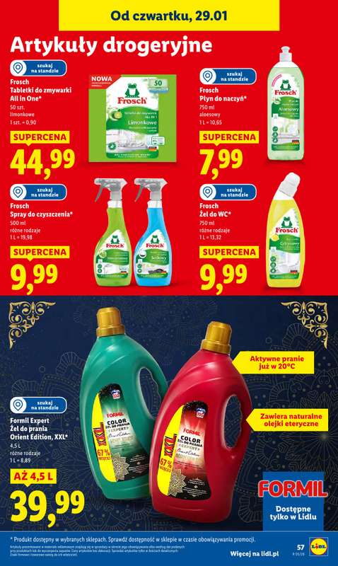 Lidl - gazetka promocyjna Oferta od czwartku od czwartku 29.01 do soboty 31.01 - strona 57
