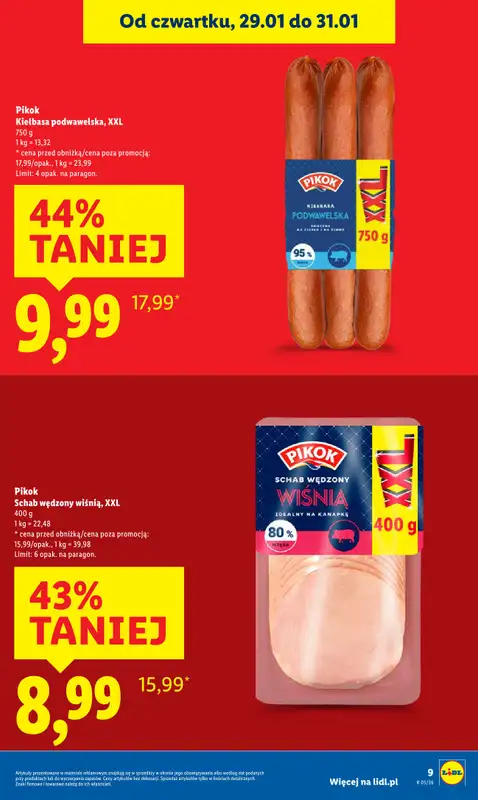 Lidl - gazetka promocyjna Oferta od czwartku od czwartku 29.01 do soboty 31.01 - strona 9