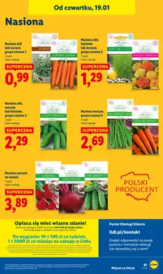 Lidl - gazetka promocyjna Oferta od czwartku od czwartku 29.01 do soboty 31.01 - strona 61