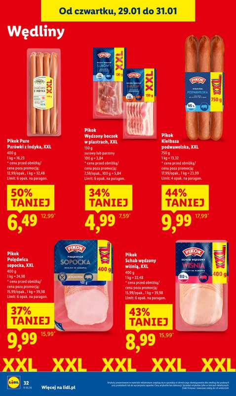 Lidl - gazetka promocyjna Oferta od czwartku od czwartku 29.01 do soboty 31.01 - strona 32