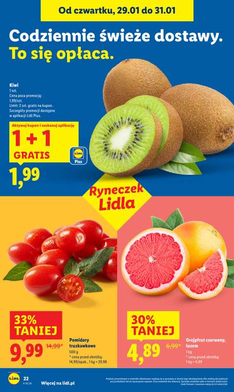 Lidl - gazetka promocyjna Oferta od czwartku od czwartku 29.01 do soboty 31.01 - strona 22