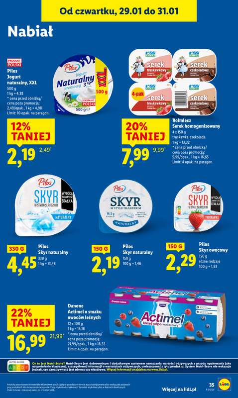Lidl - gazetka promocyjna Oferta od czwartku od czwartku 29.01 do soboty 31.01 - strona 35