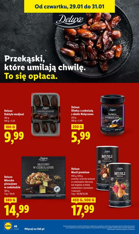 Lidl - gazetka promocyjna Oferta od czwartku od czwartku 29.01 do soboty 31.01 - strona 46