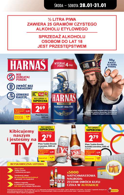 Biedronka - gazetka promocyjna Od środy, Z ladą tradycyjną od środy 28.01 do wtorku 03.02 - strona 63