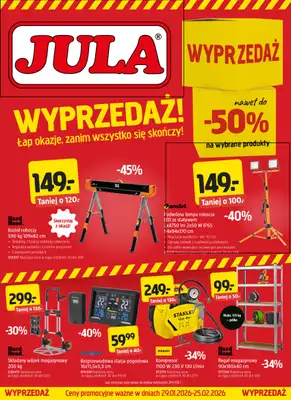 Jula - gazetka promocyjna Gazetka od czwartku 29.01 do środy 25.02