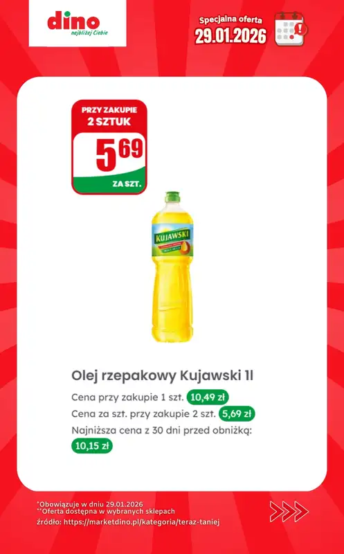 Dino - gazetka promocyjna Specjalna oferta na 29.01.2026 - promocje spoza gazetki od czwartku 29.01 do czwartku 29.01 - strona 11