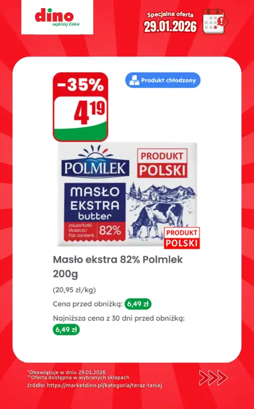 Dino - gazetka promocyjna Specjalna oferta na 29.01.2026 - promocje spoza gazetki od czwartku 29.01 do czwartku 29.01 - strona 2